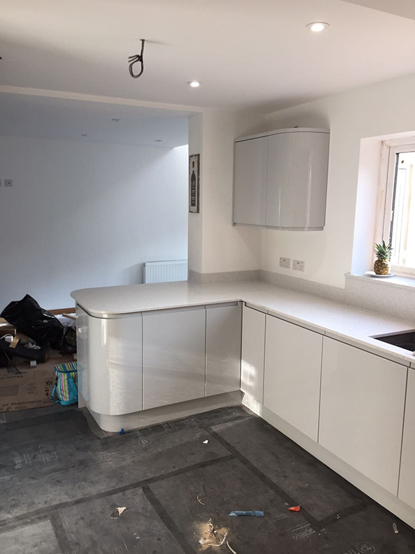 Sink and drainer area